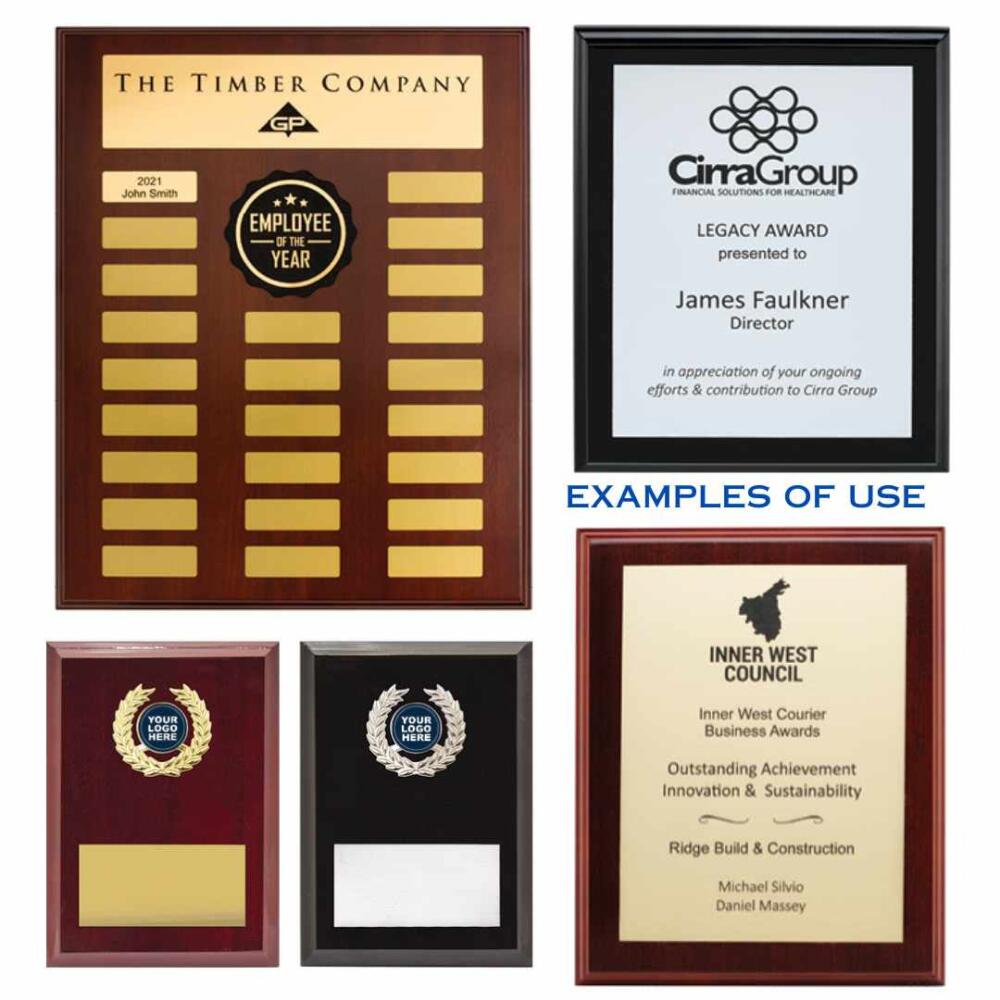 WALNUT OR BLACK WOODEN PLAQUES (TC24 - PLAQUES LP) - Image 4